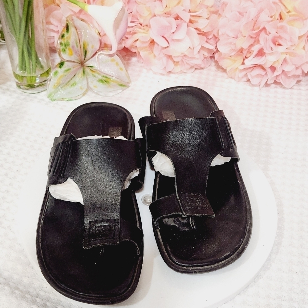 WEINBRENNER Bata Minimalist Leather Jerusalem Style Sandals Size 10 - Picture 7 of 10